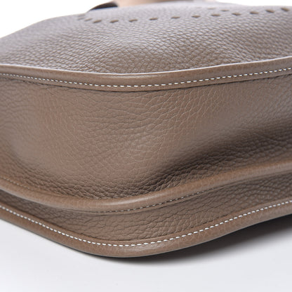 Hermes Taurillon Clemence Evelyne III PM Etoupe 8 of 10