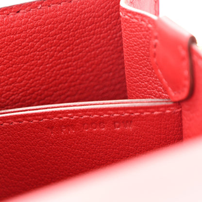 Hermes Allegro Mini Sac Roulis Rouge Piment 8 of 12