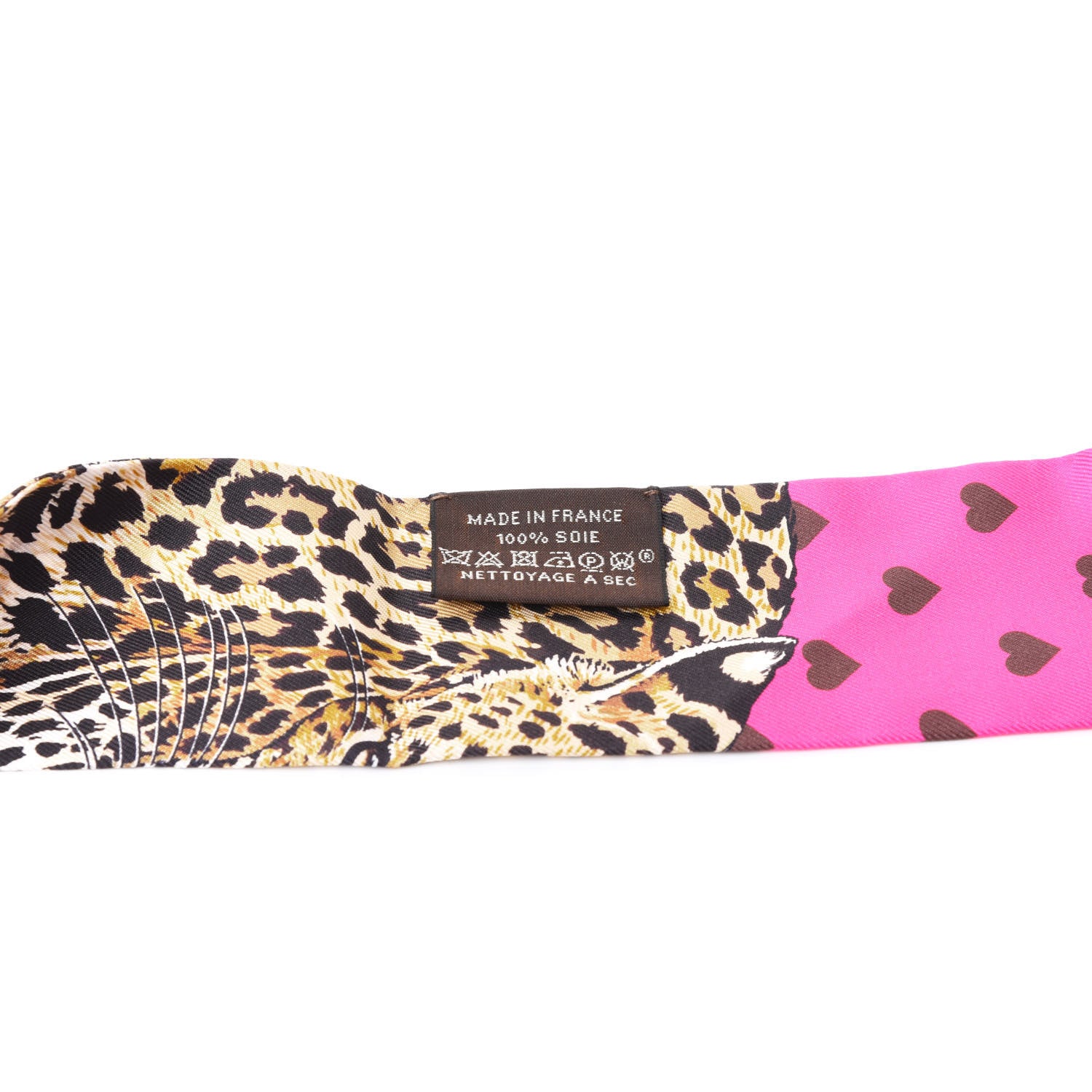Hermes Silk Jungle Love Love Twilly Rose Vif Bleu Roy 4 of 4