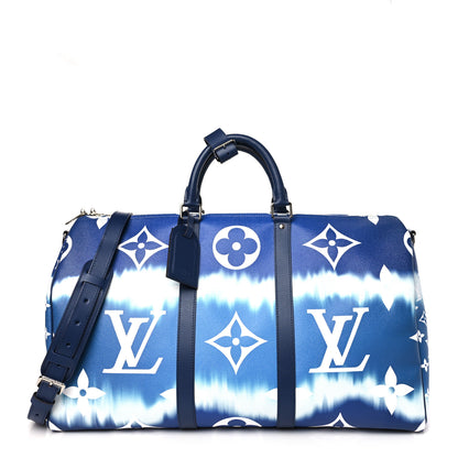Louis Vuitton LOUIS VUITTON Monogram Escale Keepall Bandouliere 50 Blue 1 of 8