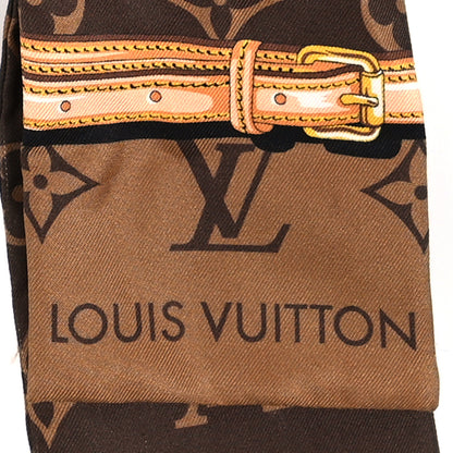 Louis Vuitton Silk Monogram Confidential Bandeau Brown 3 of 3