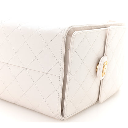 Chanel Caviar Quilted Medium Chanel 25 Handbag White 11 of 11