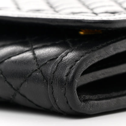 Prada Soft Calfskin Quilted Chain Wallet Black 11 of 12