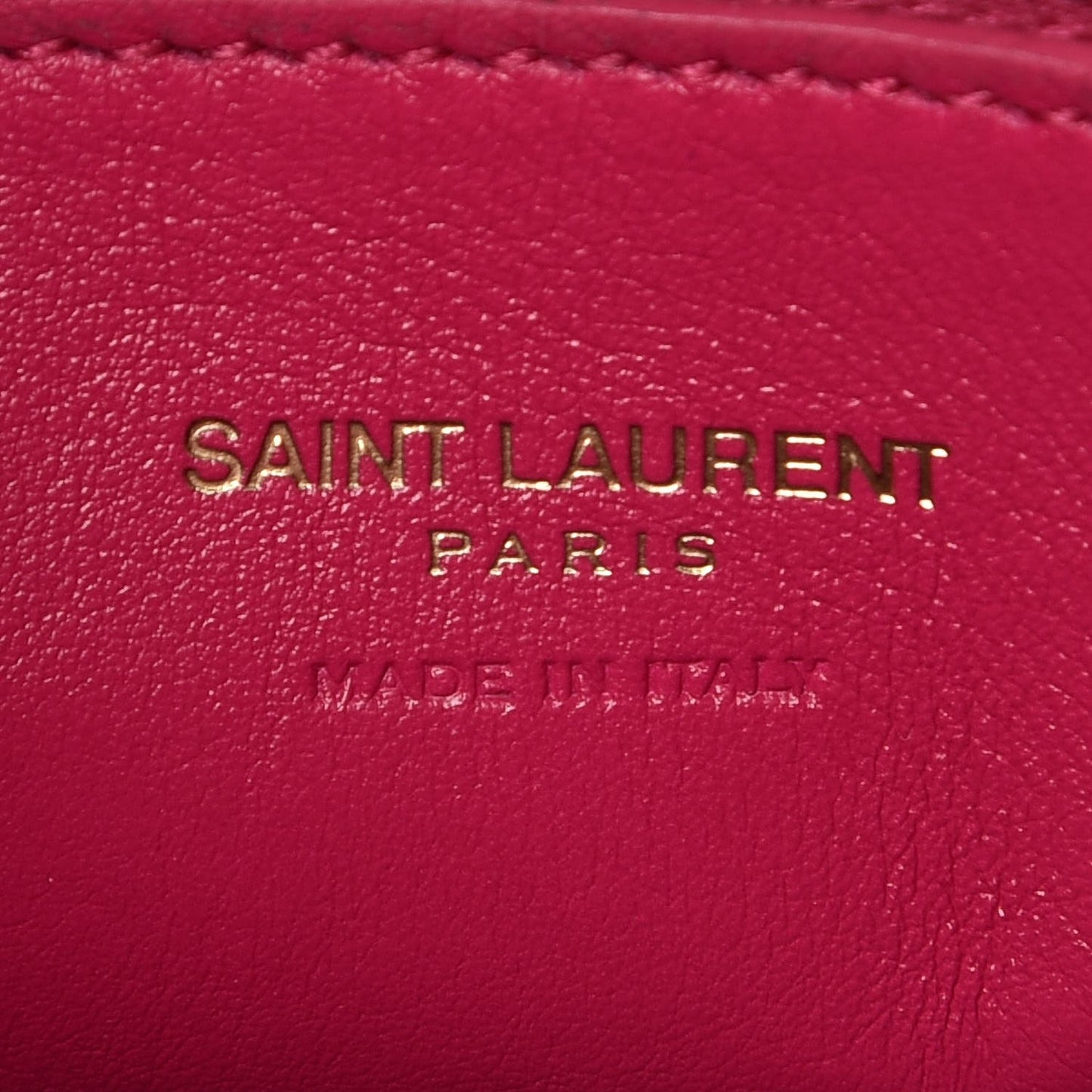 Calfskin Small Monogram Cabas Fuchsia