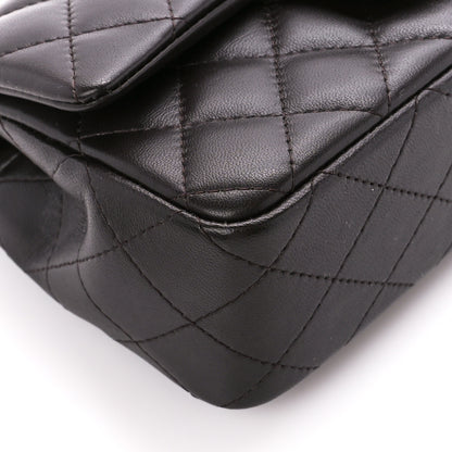 Chanel Lambskin Quilted Mini Rectangular Flap Dark Brown 10 of 11