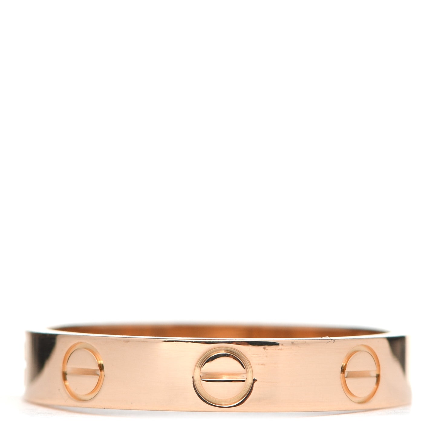 18K Pink Gold 3.5mm LOVE Wedding Band Ring 54 6.75