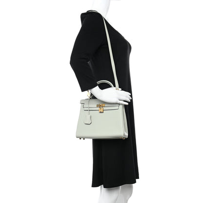 Hermes Togo Kelly Retourne 25 Gris Neve 2 of 11