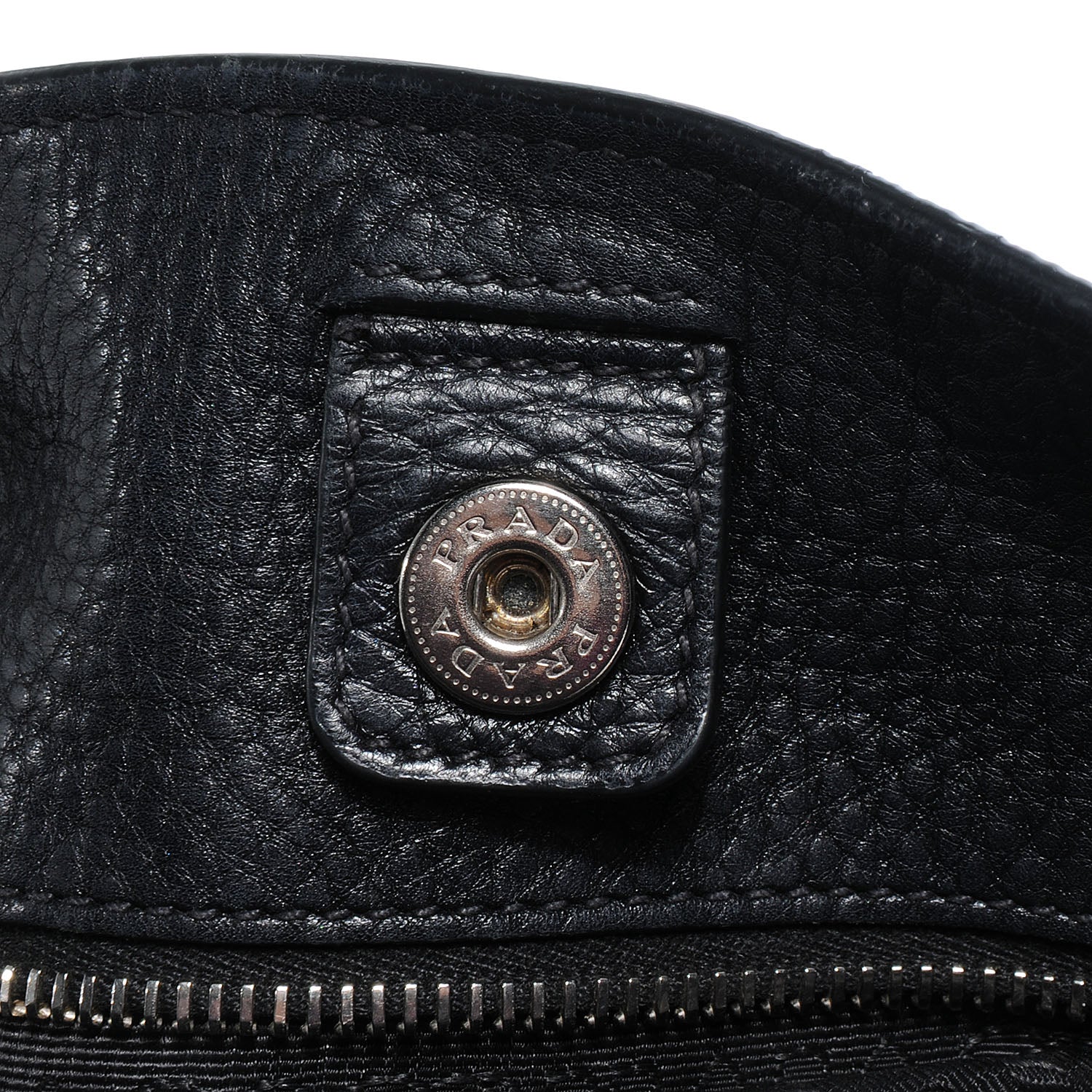Prada Vitello Daino Tote Nero Black 8 of 11