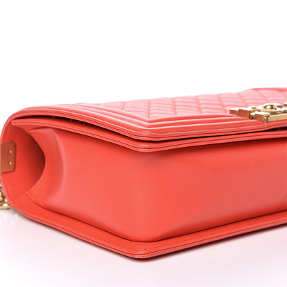 Chanel Calfskin Quilted New Medium Boy Flap Red 8 of 13