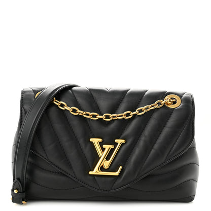 Louis Vuitton Calfskin LV New Wave Chain Bag Black 1 of 9