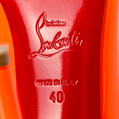 Christian Louboutin Patent Hot Chick 100 Pumps 40 Sunset 6 of 11