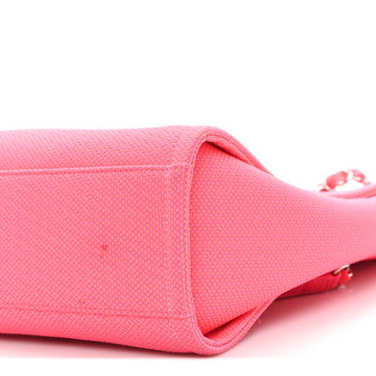 Chanel Canvas Mini Deauville Tote Pink Orange 10 of 10