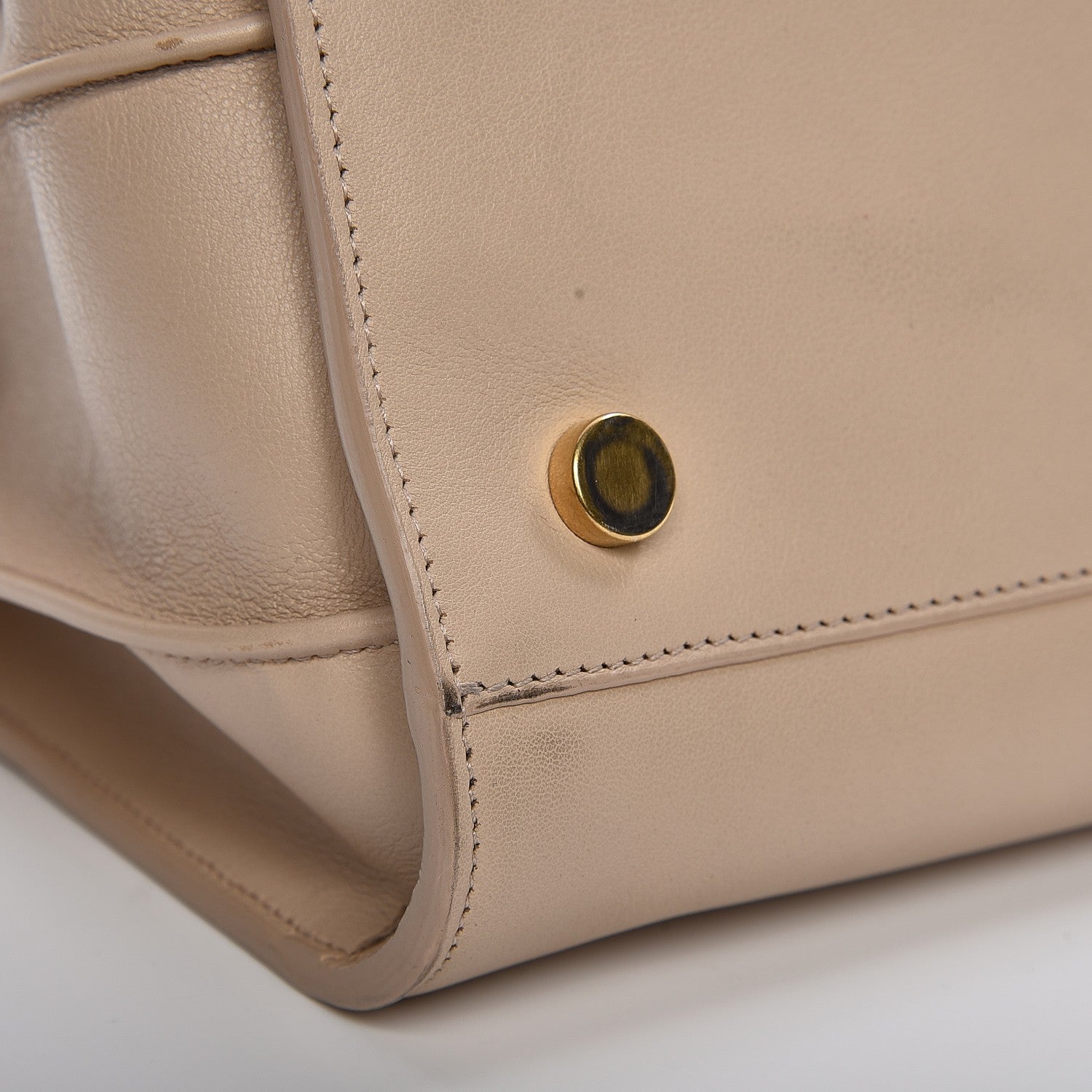 Saint Laurent Calfskin Large Sac de Jour Carryall Beige 13 of 14