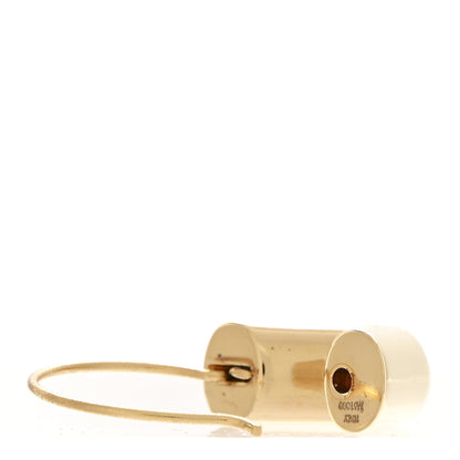 Louis Vuitton Brass Essential V Hoop Earrings Gold 4 of 5
