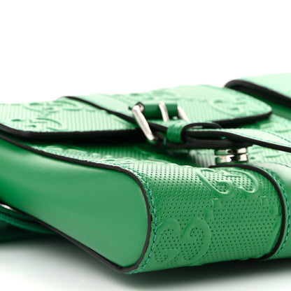 Gucci Calfskin GG Tennis Embossed 2 Detachable Pouch Belt Bag New Shamarock 10 of 11