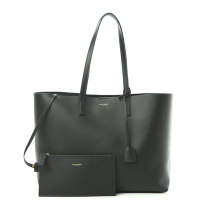 Saint Laurent Calfskin Large Shopping Tote Dark Green 1 of 11