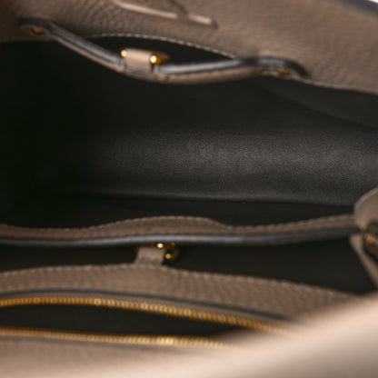 Louis Vuitton Taurillon Capucines BB Galet 5 of 10