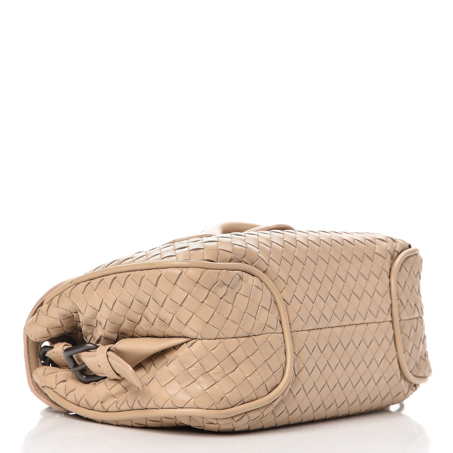 Nappa Intrecciato Rialto Shoulder Bag Mink