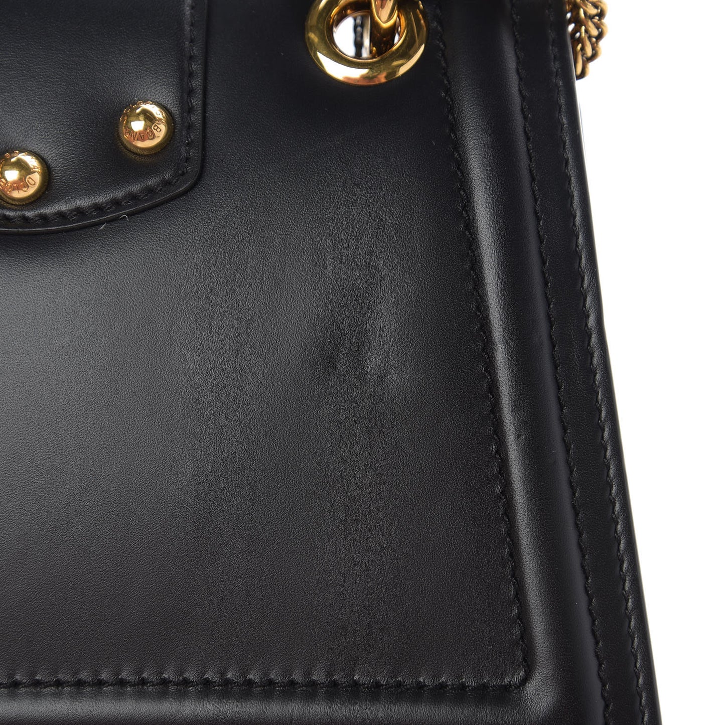 Smooth Calfskin Small DG Amore Envelope Bag Black