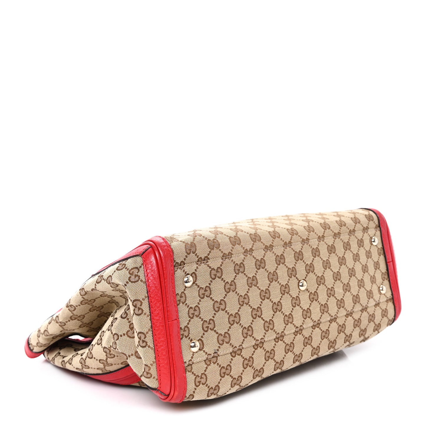 Monogram Medium Bella Tote Red