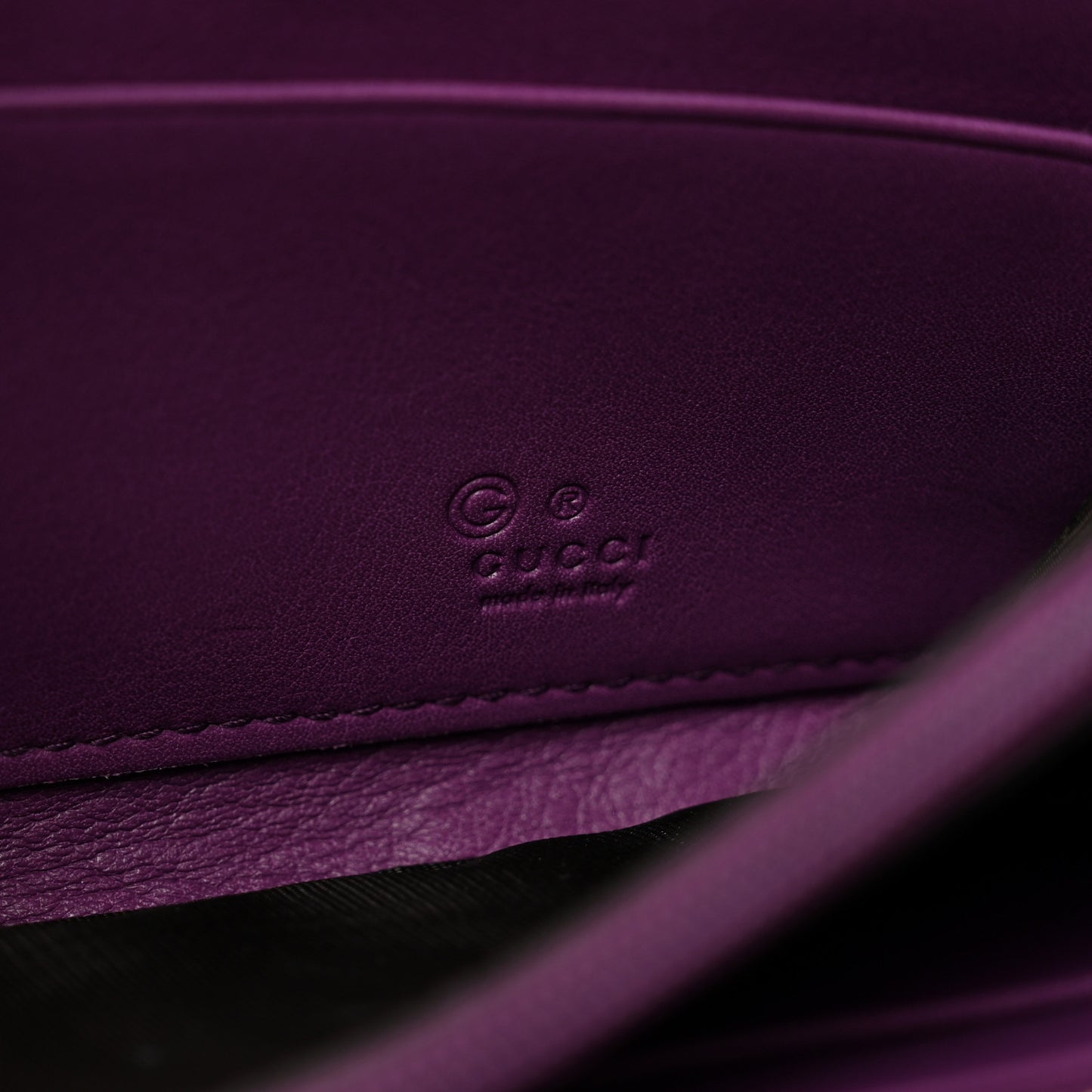 Guccissima Donna Long Wallet Purple