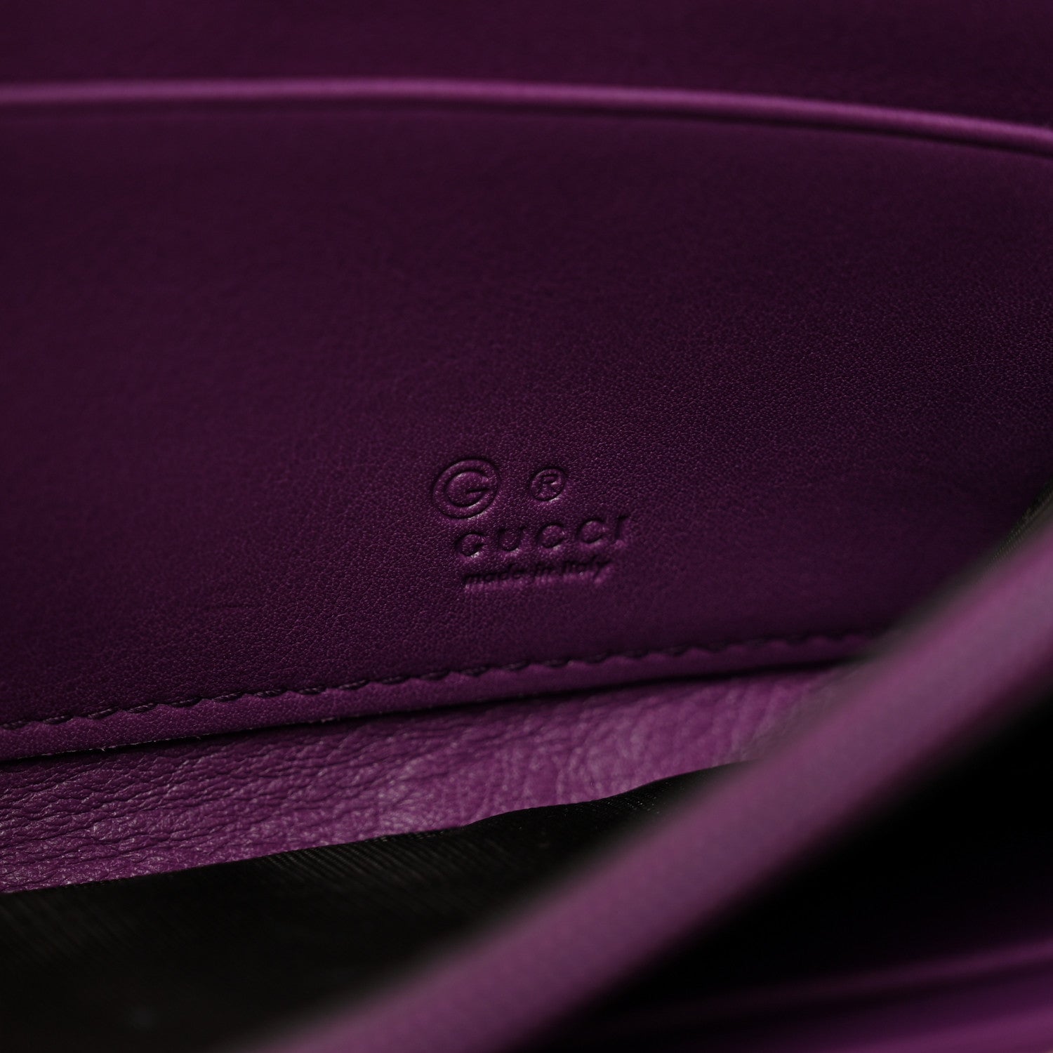 Gucci Guccissima Donna Long Wallet Purple 7 of 8