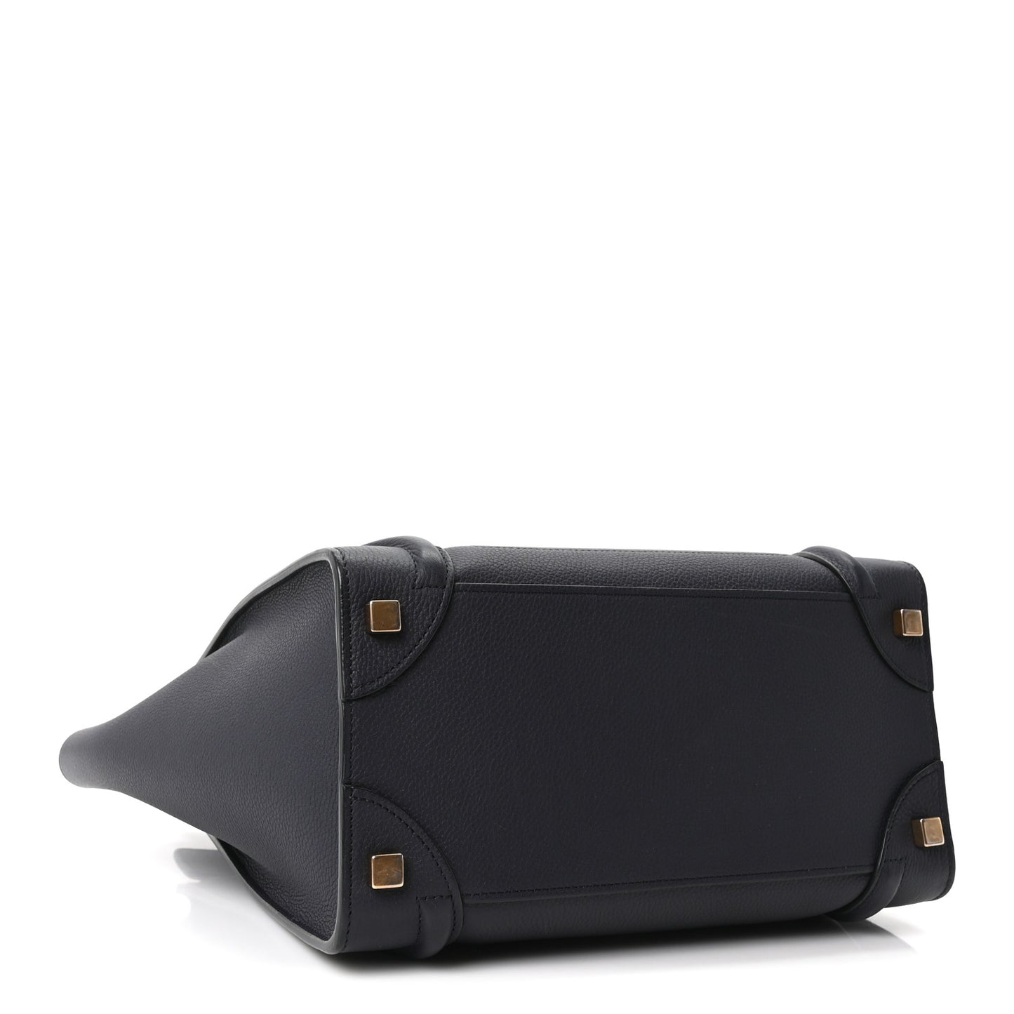 Drummed Calfskin Micro Luggage Black