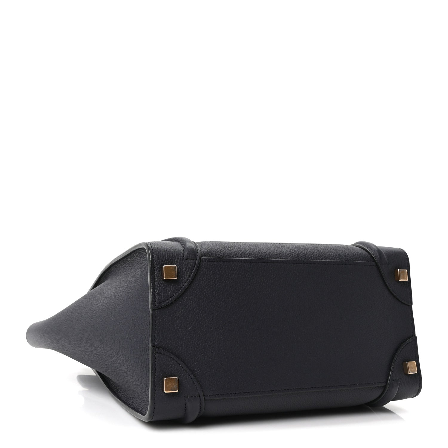 Celine Drummed Calfskin Micro Luggage Black 4 of 10