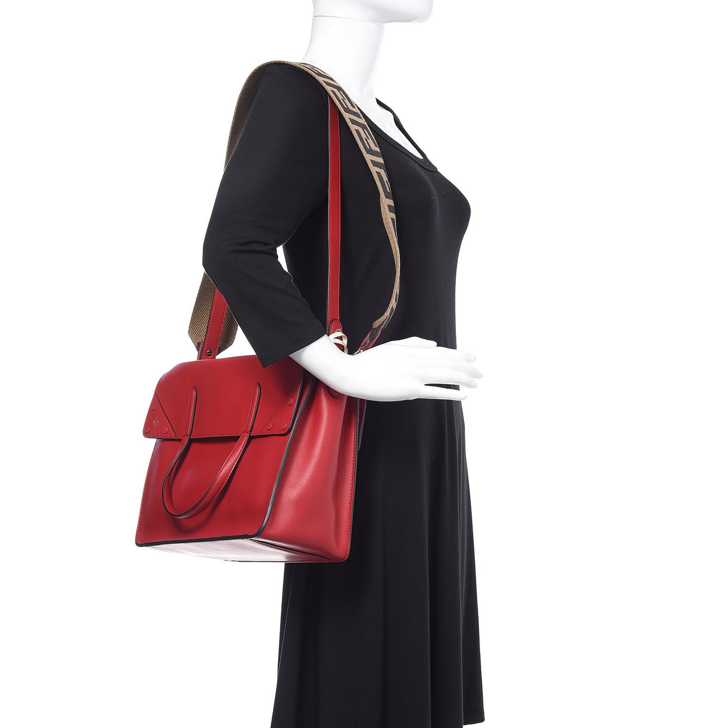 Vitello Grace Matte Large Flip Tote Fragola