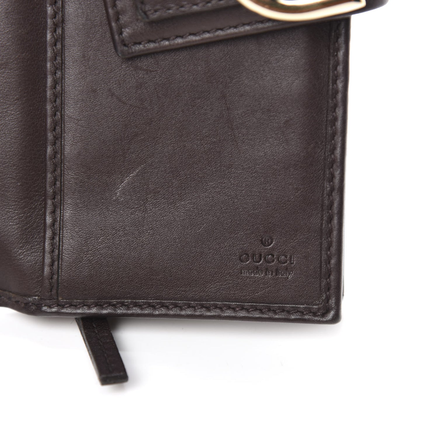 Guccissima Abbey Continental Wallet Chocolate