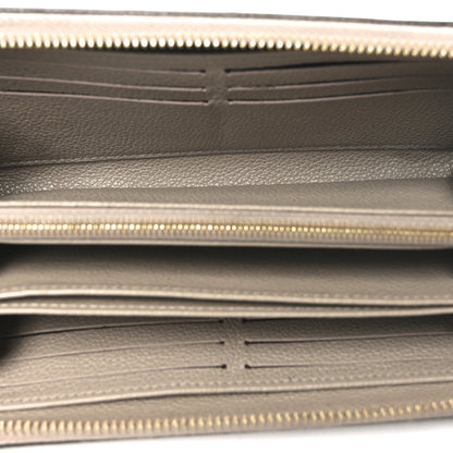 Louis Vuitton Empreinte Monogram Giant Zippy Wallet Tourterelle Creme 5 of 9