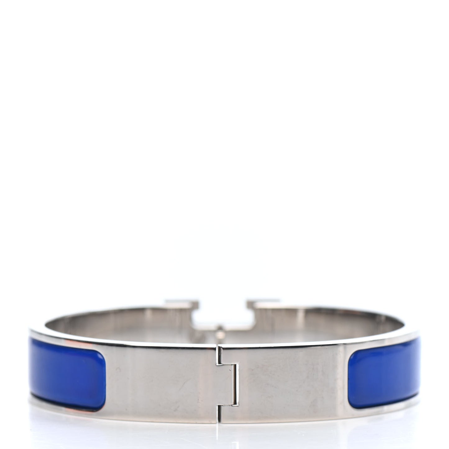 Narrow Enamel Clic Clac H Bracelet PM Bleu Royal