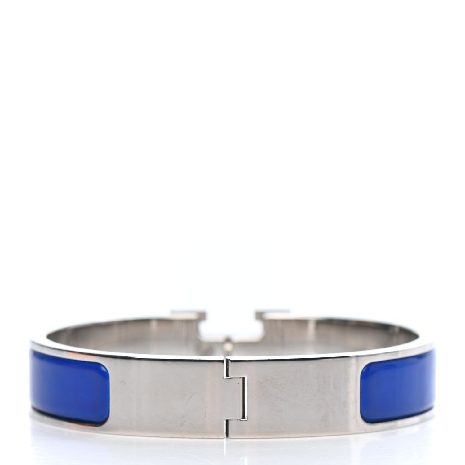 Hermes Narrow Enamel Clic Clac H Bracelet PM Bleu Royal 2 of 3