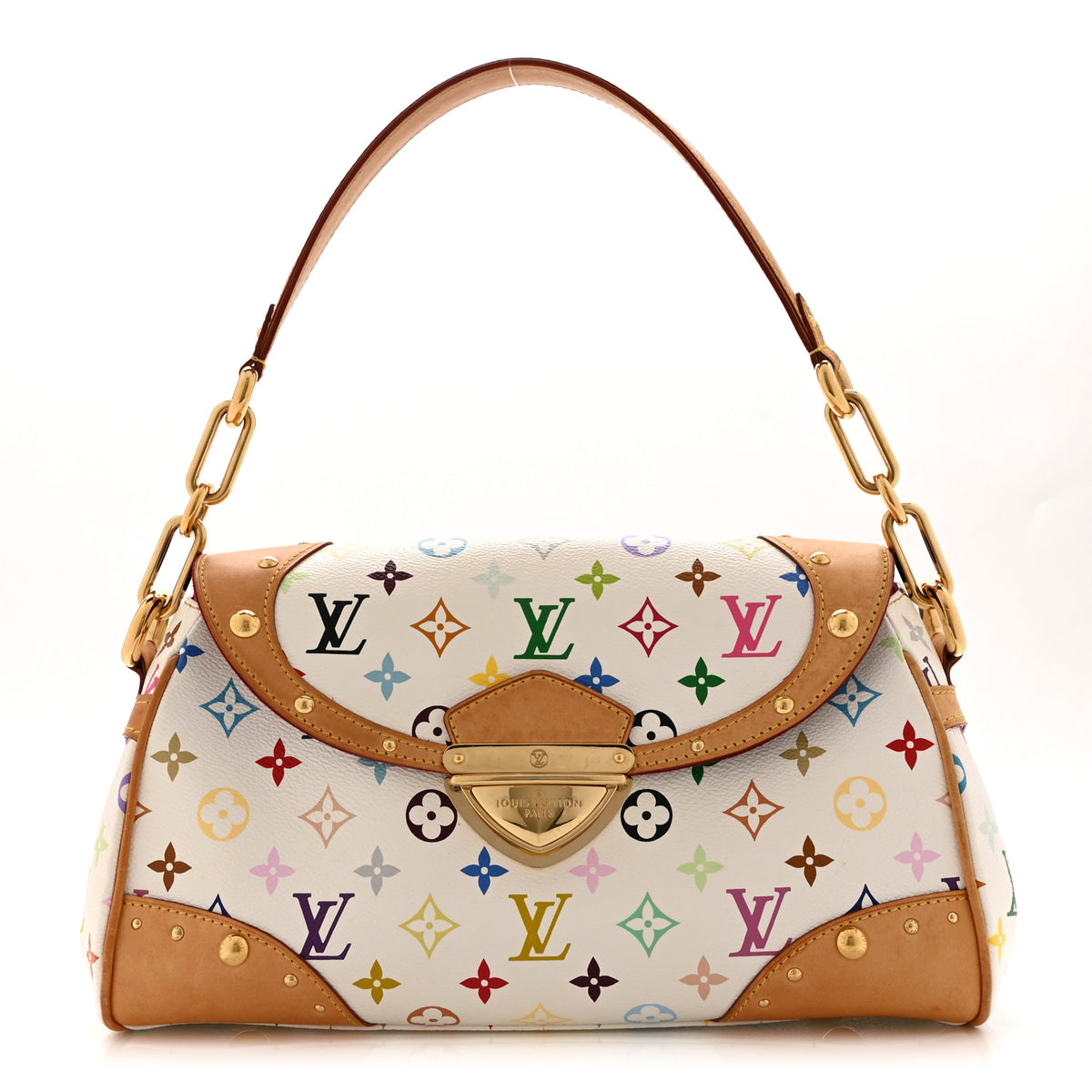 Louis Vuitton Monogram Multicolor Beverly MM White 1 of 10