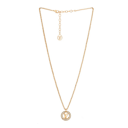 Louis Vuitton Metal Crystal Louise By Night Necklace 3 of 5