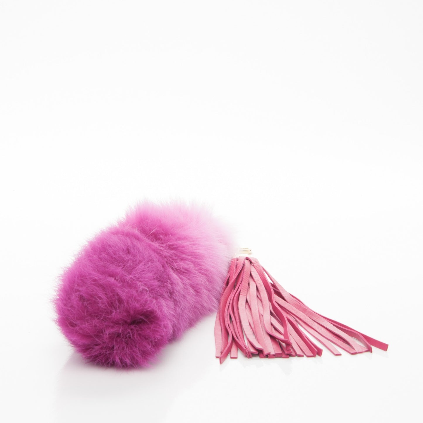Fox Fur Foxy Bag Charm Rose