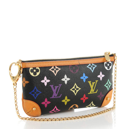 Louis Vuitton Monogram Multicolor Pochette Milla MM Black 3 of 9