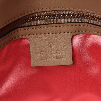 Gucci Velvet Matelasse Small GG Marmont Shoulder Bag Taupe 6 of 10