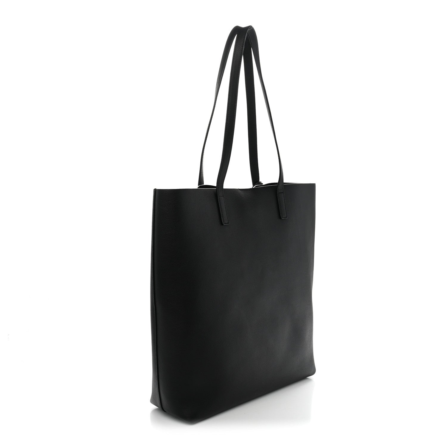 Saint Laurent Calfskin North-South Shopping Tote Black 4 of 14