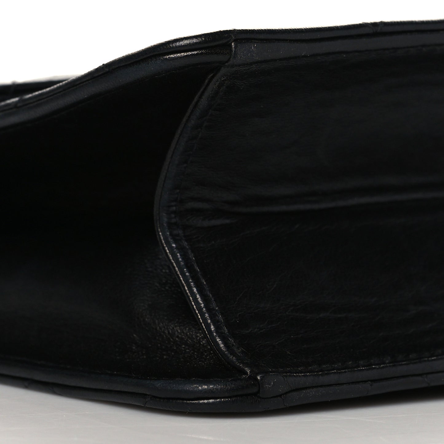 Lambskin Quilted Small Single Flap Black
