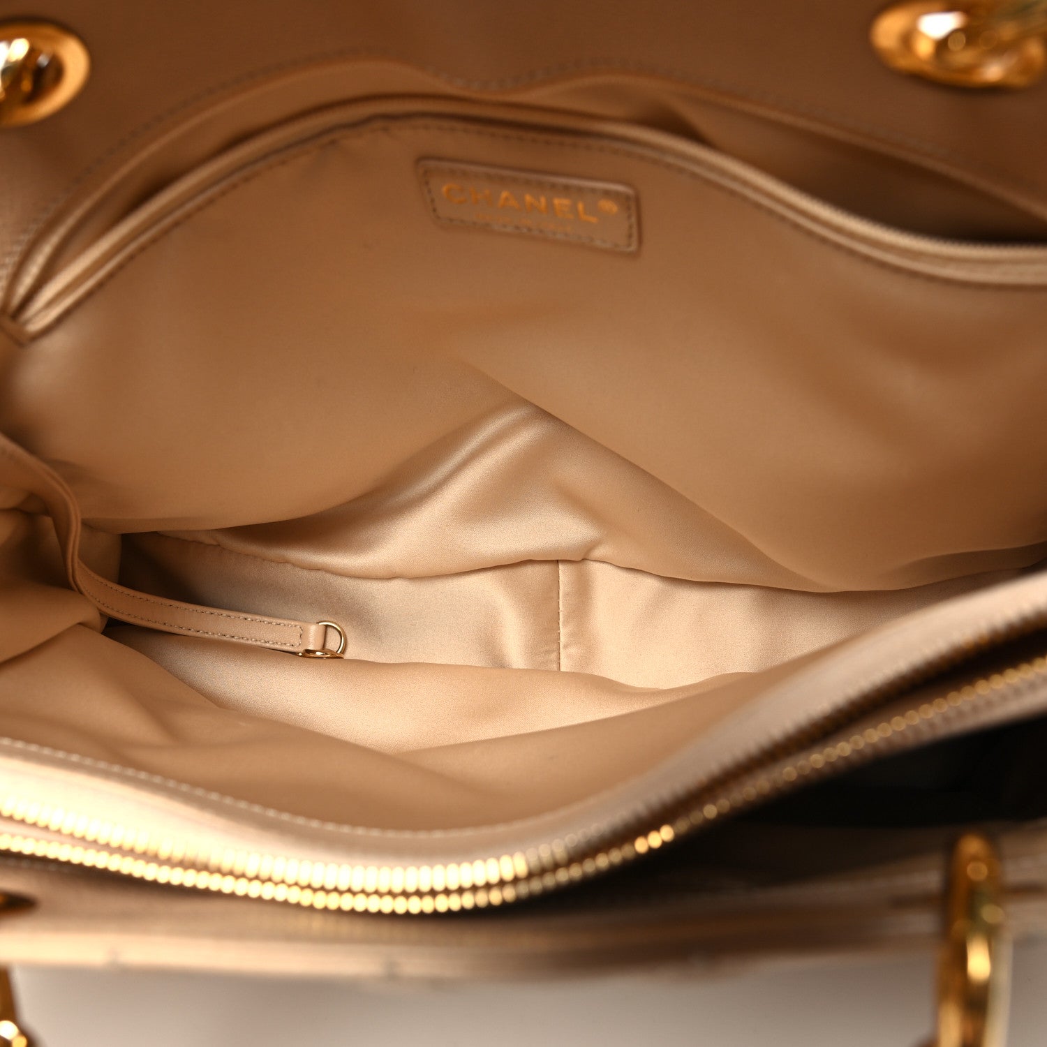Chanel Caviar Quilted Grand Shopping Tote GST Beige Clair 5 of 16