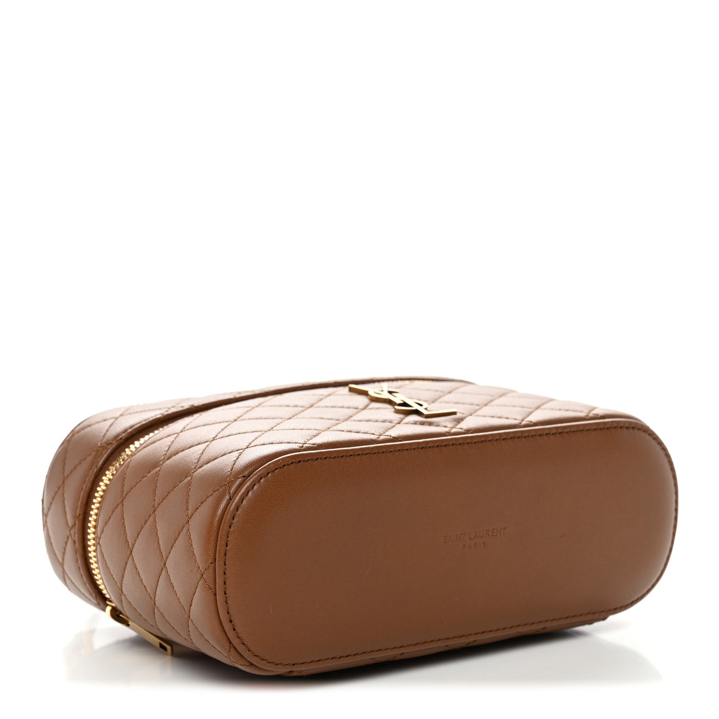 Lambskin Quilted Mini Gaby Vanity Case Fox