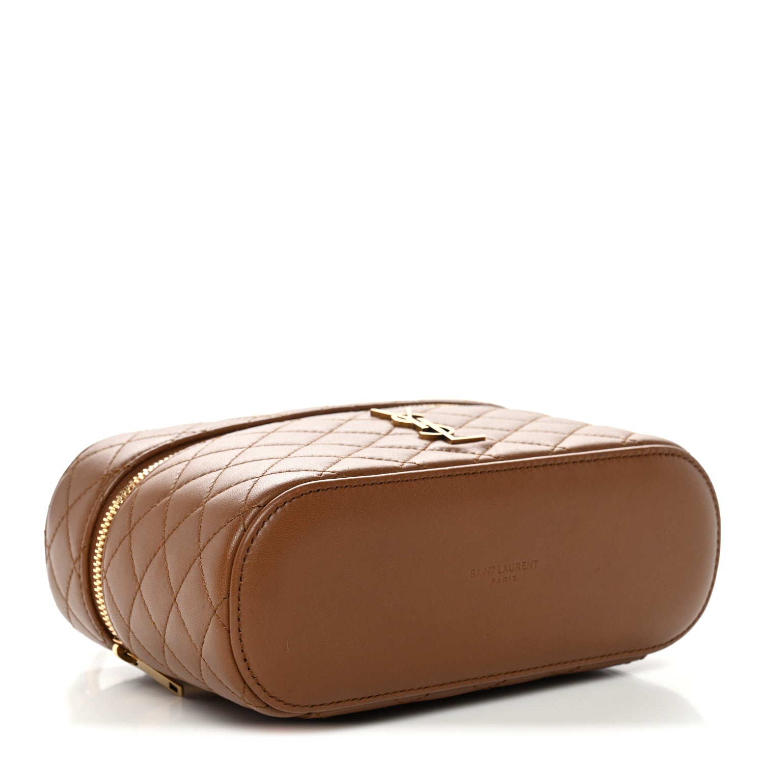 Saint Laurent Lambskin Quilted Mini Gaby Vanity Case Fox 4 of 11