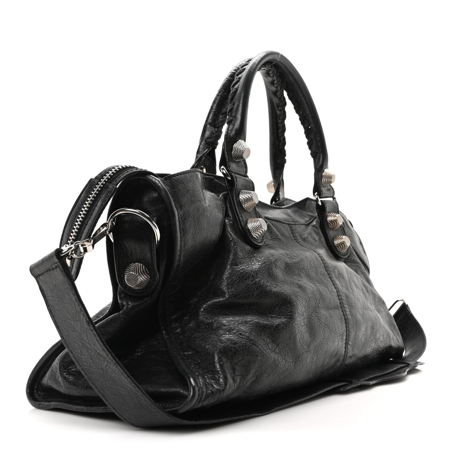Agneau Giant 21 Silver Hardware Part Time Black