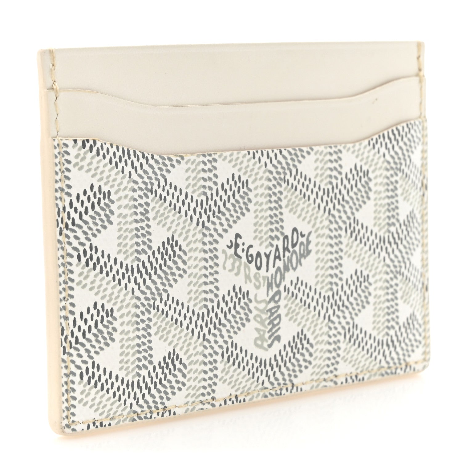 Goyard Goyardine Saint Sulpice Card Holder White 3 of 10