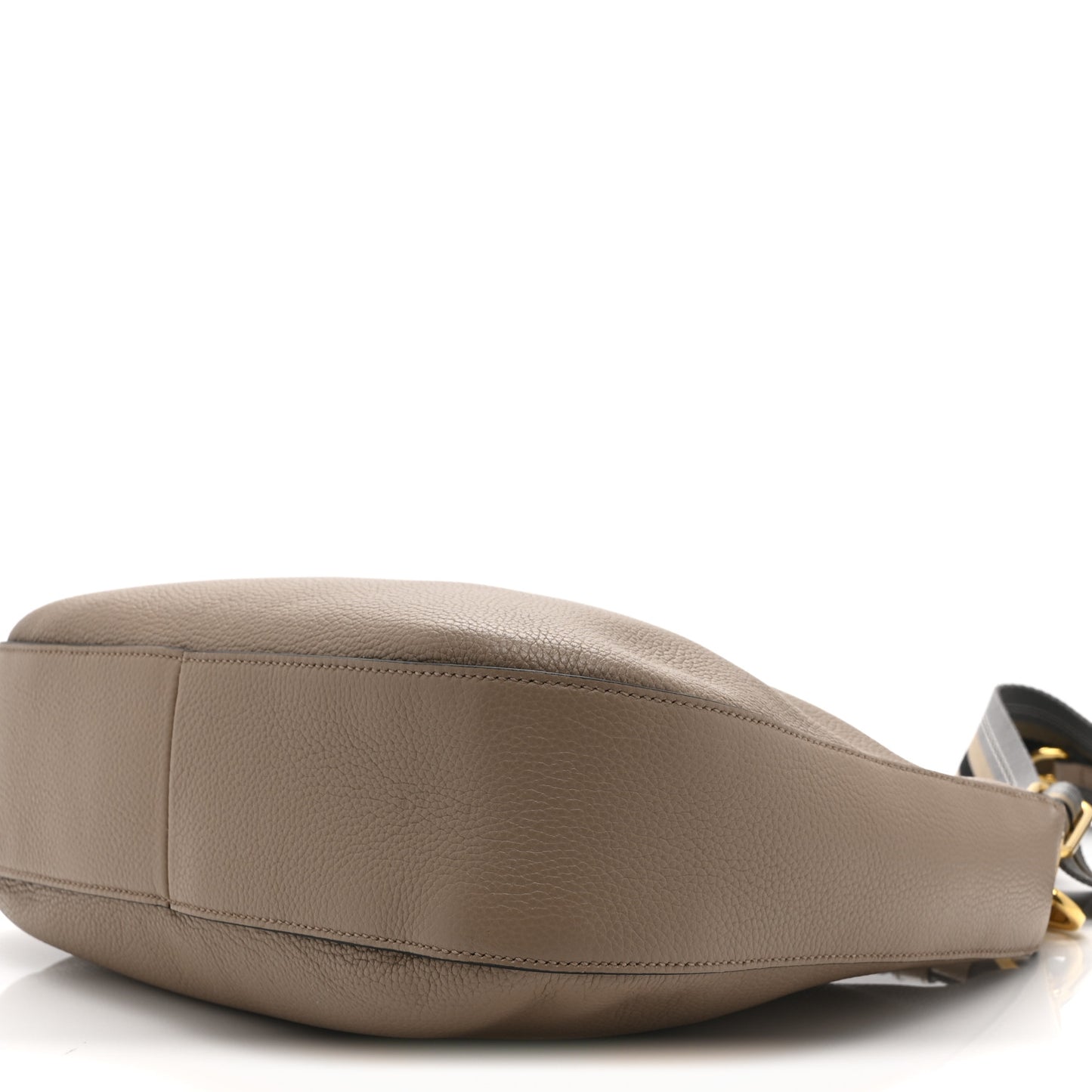 Vitello Phenix Zippered Messenger Hobo Cammeo