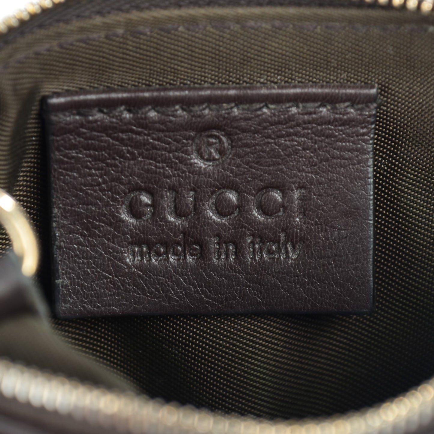 Guccissima Key Case Chocolate