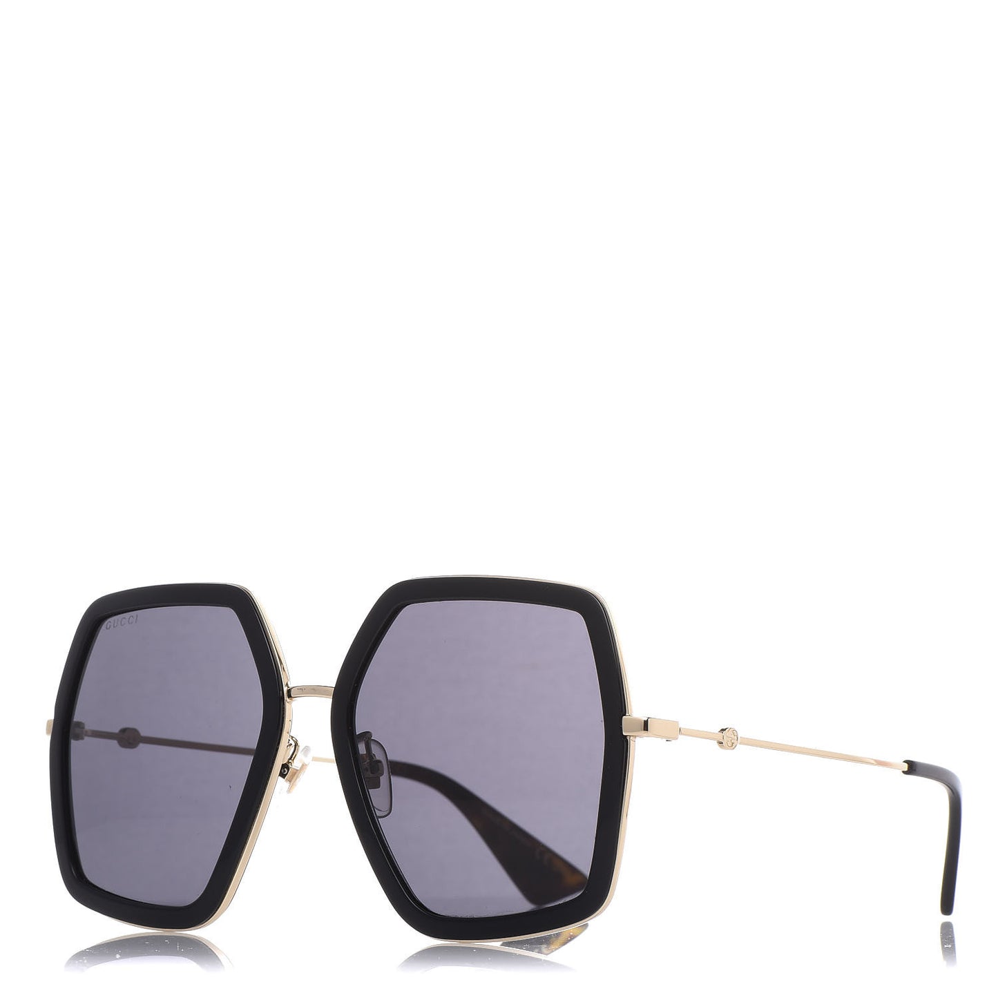 Acetate Oversize Square Frame GG0106S Sunglasses Black