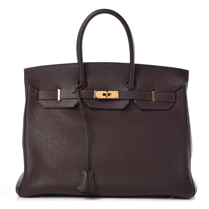 Hermes Togo Birkin 35 Chocolate 1 of 55