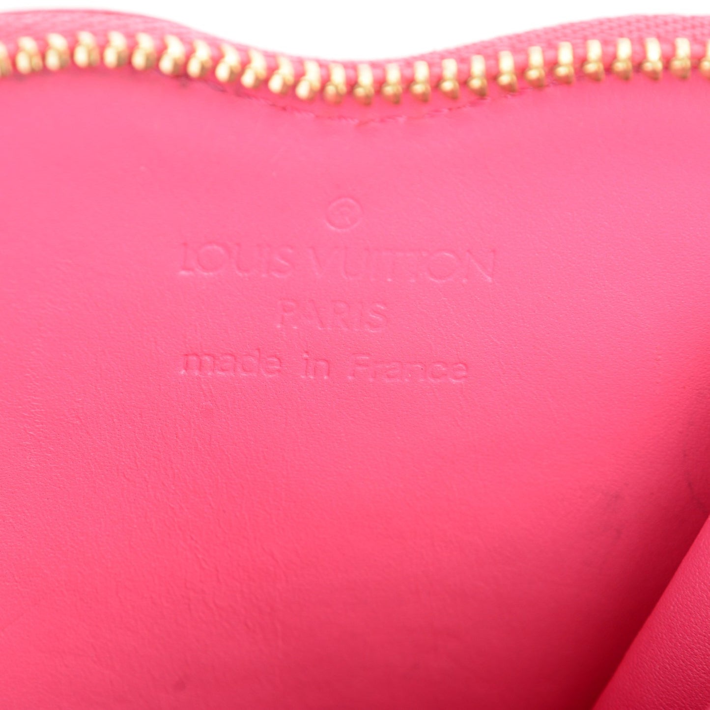 Vernis Heart Coin Purse Framboise